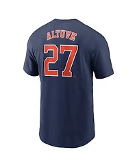 Nike Men's Jose Altuve Navy Houston Astros Fuse Name Number T-Shirt
