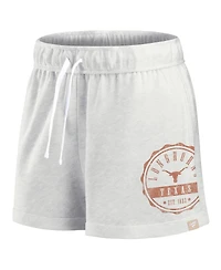 Fanatics Women's Oatmeal Texas Longhorns Win Badge Shorts