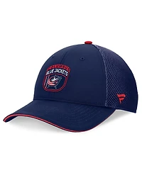 Fanatics Men's Navy Columbus Blue Jackets 2024 Nhl Draft On Stage Trucker Adjustable Hat