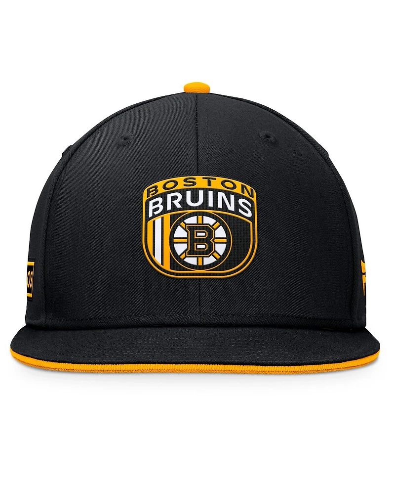 Fanatics Men's Black Boston Bruins 2024 Nhl Draft Snapback Hat