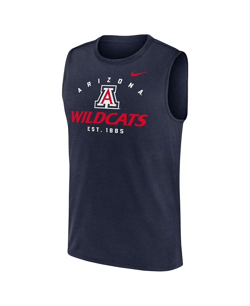 Nike Men's Navy Arizona Wildcats Primetime Legend Lock Up Performance Muscle Tank Top