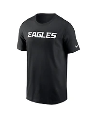 Nike Men's Black Philadelphia Eagles Primetime Wordmark Essential T-Shirt
