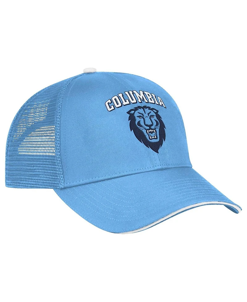 Colosseum Men's Light Blue Columbia University Wyatt Primary Team Trucker Adjustable Hat