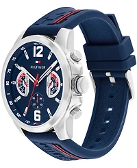 Tommy Hilfiger Men's Quartz Navy Silicone Watch 46mm