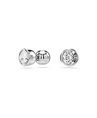 Swarovski Round Cut, White, Rhodium Plated Imber Stud Earrings