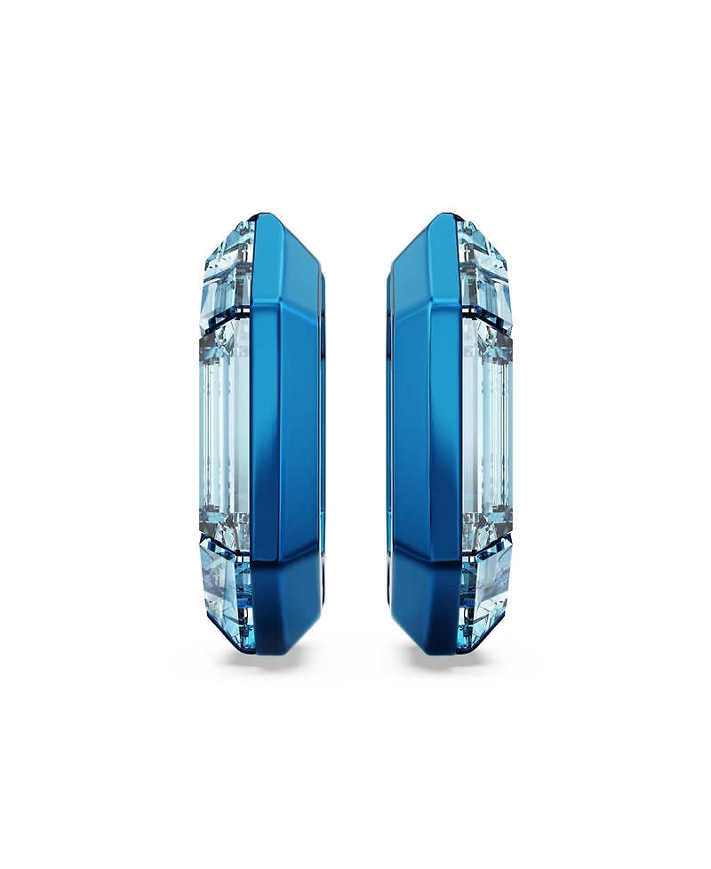 Swarovski Octagon Shape, Small, Lucent Hoop Earrings