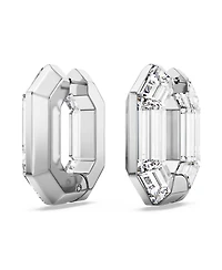 Swarovski Octagon Shape, Small, Lucent Hoop Earrings