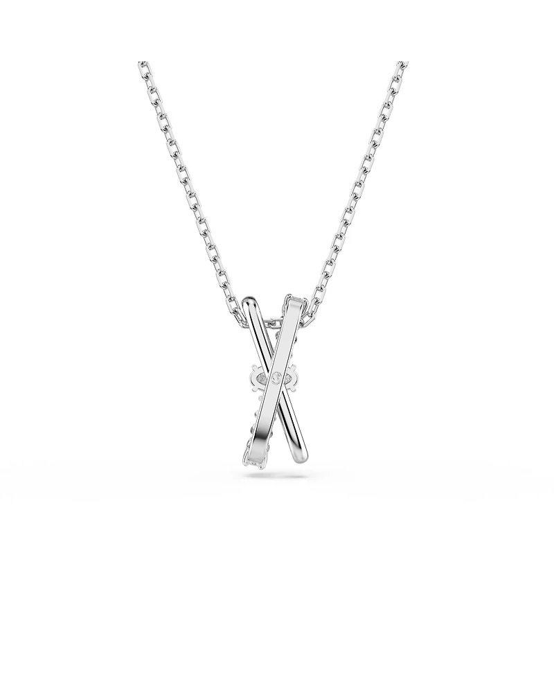 Swarovski Hyperbola Pendant, Mixed Cuts, Twist, White Necklace