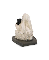 Streamdale Playful Rabbit Umbrella Base Heavy, Resin-Finished Concrete, Adaptable