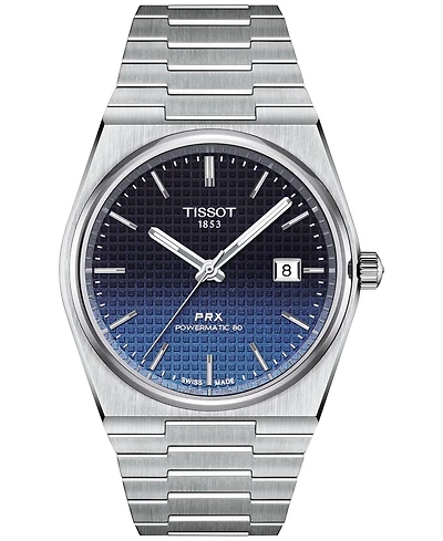 Tissot Men's Swiss Automatic Prx Powermatic 80 Stainless Steel Bracelet Watch 40mm