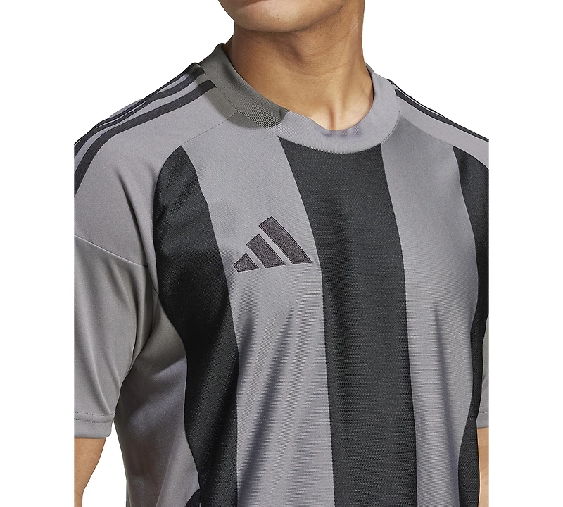 adidas Men's Stripe Logo Jersey T-Shirt
