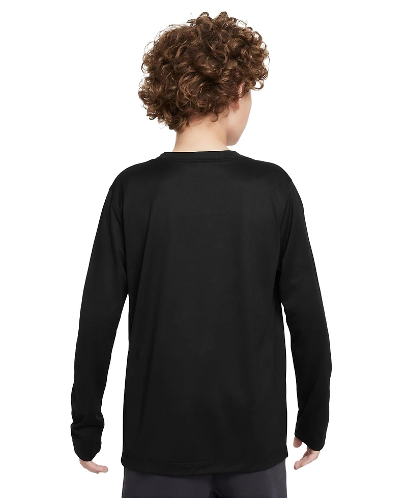 Nike Big Kids Legend Dri-fit Long-Sleeve T-Shirt