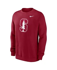 Nike Men's Cardinal Stanford Primetime Evergreen Fleece Pullover Sweatshirt
