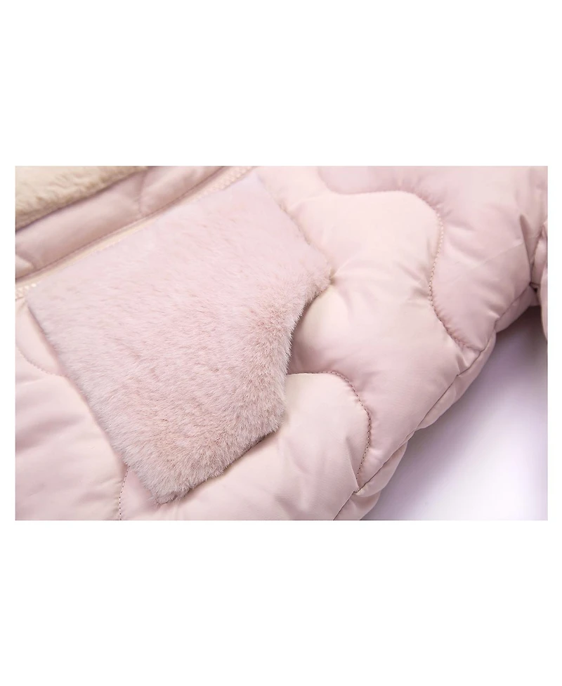 Rokka&Rolla Baby Girls Soft Lined Puffer Jacket 6-24M