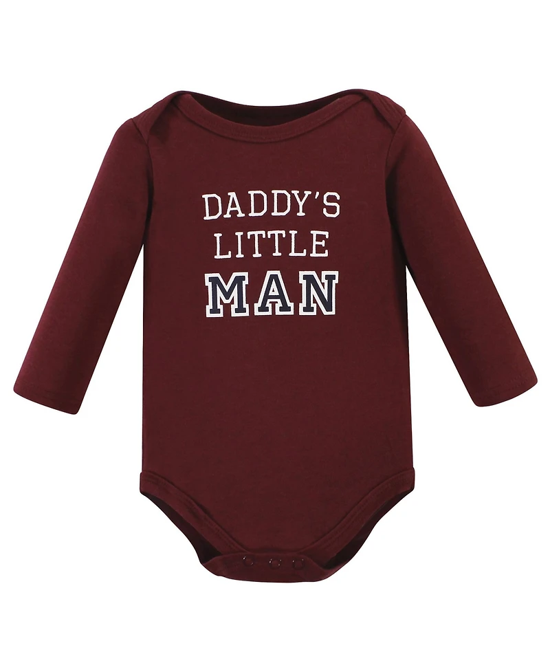 Hudson Baby Boys 3Pc Long Sleeve Bodysuit and Pant