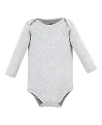 Hudson Baby Cotton Long-Sleeve Bodysuits 5-Pack