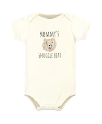 Hudson Baby Boys or Girls, Cotton Essentials Bodysuit, Pants, and Shoes 3Pk