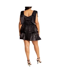 City Chic Plus Betty Ruffle Mini Dress
