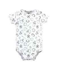 Hudson Baby Boys Essential Cotton Bodysuits 5-Piece Set