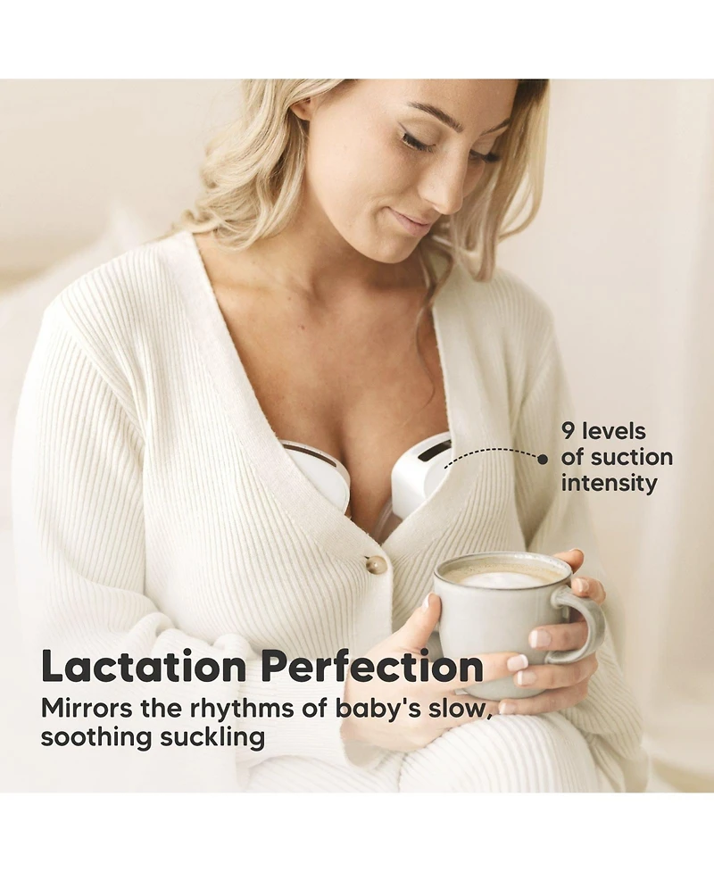 KeaBabies Pulse S10 Pro Breast Pump, Hands Free Double Electric Breast Pumps, Wearable Breastfeeding Pump Portable, 24mm Flange