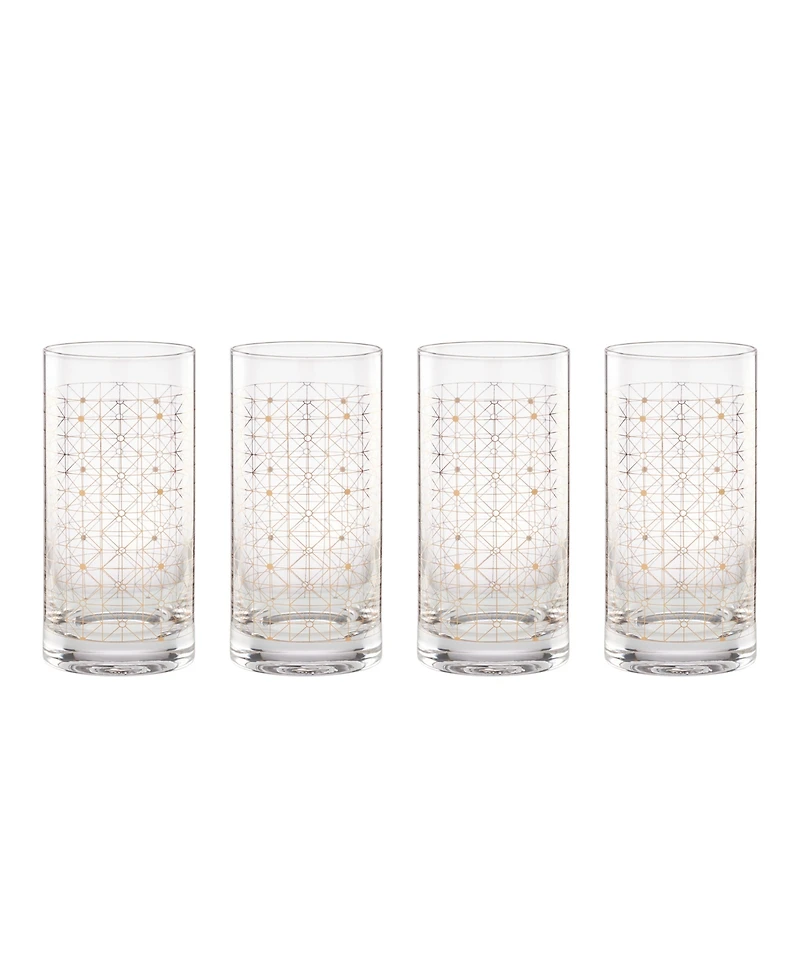 Lenox Tuscany Classics Gold Dust Highballs, Set Of 4