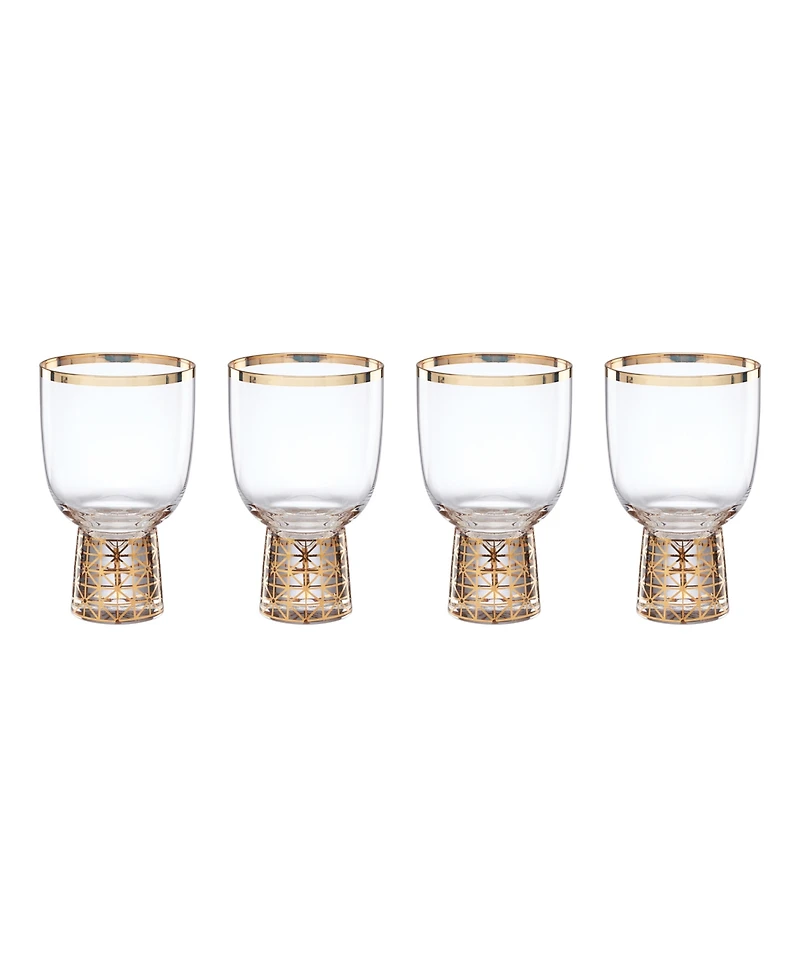 Lenox Tuscany Classics Gold Frost Wine Glasses, Set Of 4