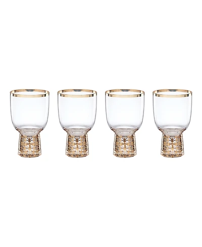 Lenox Tuscany Classics Gold Frost Wine Glasses, Set Of 4