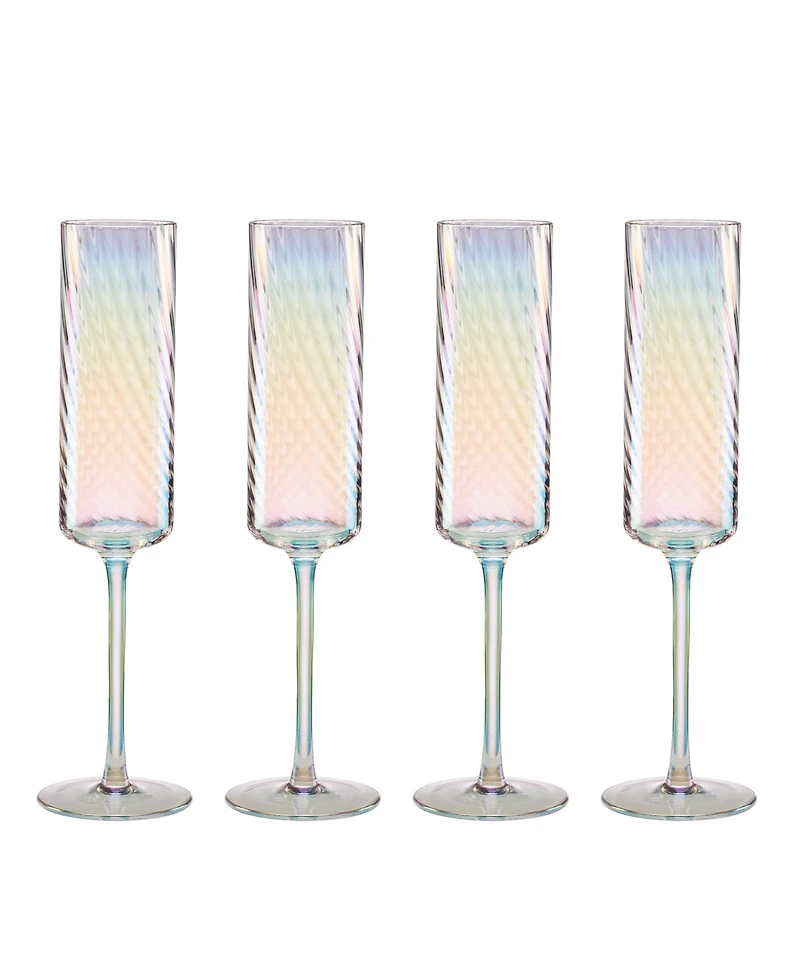 Lenox Tuscany Classics Iridescent Flutes, Set Of 4
