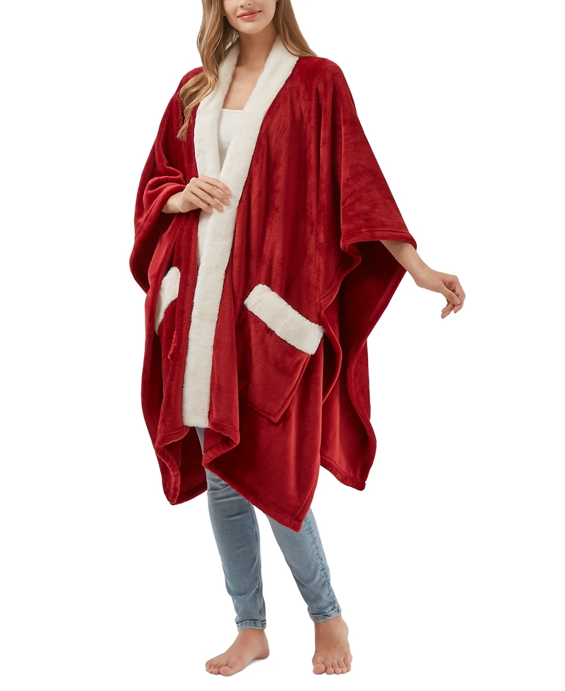 Closeout! Premier Comfort Cozy Plush Printed Wrap, 50" x 70", Exclusively at Macy's