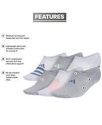adidas Women's Superlite 3.0 Super No Show Socks, Pack of 6