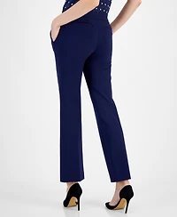 Anne Klein Women's Mid-Rise Pull-On Slash-Pocket Pants