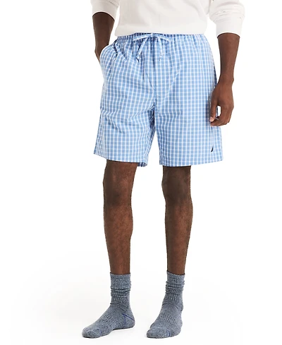 Nautica Men's Plaid Poplin Pajama Shorts