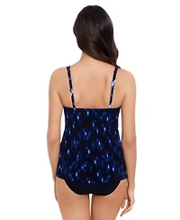 Magicsuit Womens Indio Akikio Printed Tankini Top Shirred Bikini Bottoms