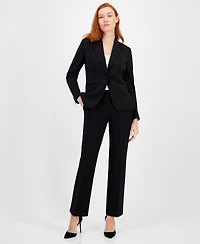 Anne Klein Single-Button Notched-Lapel Blazer