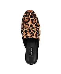 Nine West Women's Bhalya Round Toe Slip-On Flat Casual Mules