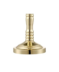Regency Hill Flower Traditional Accent Table Lamp 19 1/2" High Polished Brass Touch On Off Floral Glass Shade for Bedroom Living Room Bedside Off