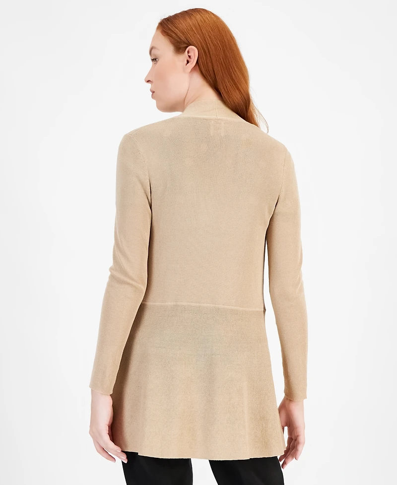 Anne Klein Monterey Open-Front Longline Cardigan