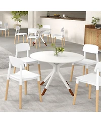 Modern Dining Side Chairs Set of 4 with Ergonomic Backrest for Dining Room