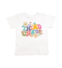 Sweet Wink Toddler Girls Third Grade Retro Short Sleeve T-Shirt