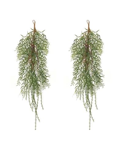 Slickblue Foliage Twig Swag - Natural Home Decor Accent (Set of 2)