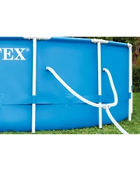 Intex 12' x 30" Metal Frame Above Ground Pool, Filter, Cover, & Maintenance Kit