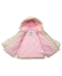 Rokka&Rolla Toddler Girls Fleece Lined Heart Puffer Jacket 2T-5T