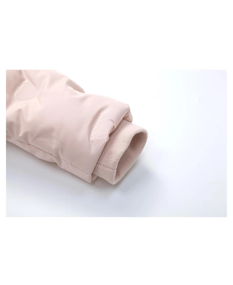 Rokka&Rolla Toddler Girls Fleece Lined Heart Puffer Jacket 2T-5T