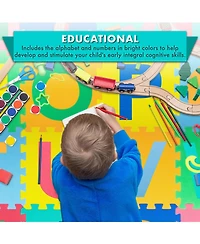 ProsourceFit ProSource Kids Floor Play Mat 3/8-in, 36 Sq Ft - Tiles