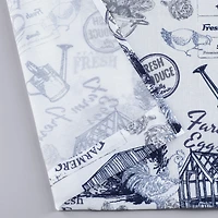 Kate Aurora Rooster Toile Complete 3 Pc Cafe Kitchen Curtain Tier And Valance Set