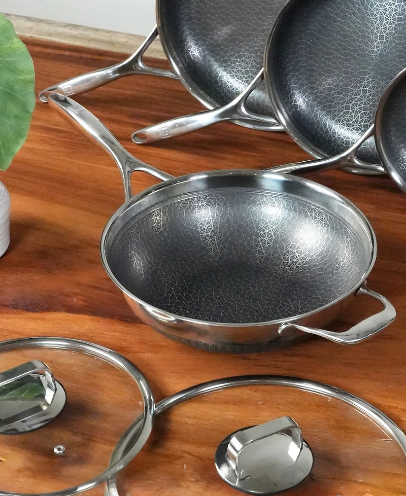 Livwell DiamondClad Stainless Steel Aluminum Core 12" Hybrid Wok