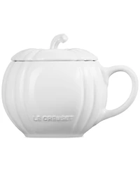 Le Creuset Stoneware Pumpkin Mug with Lid, 14 oz.