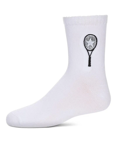 MeMoi Big Girls Tennis Star Crew Socks