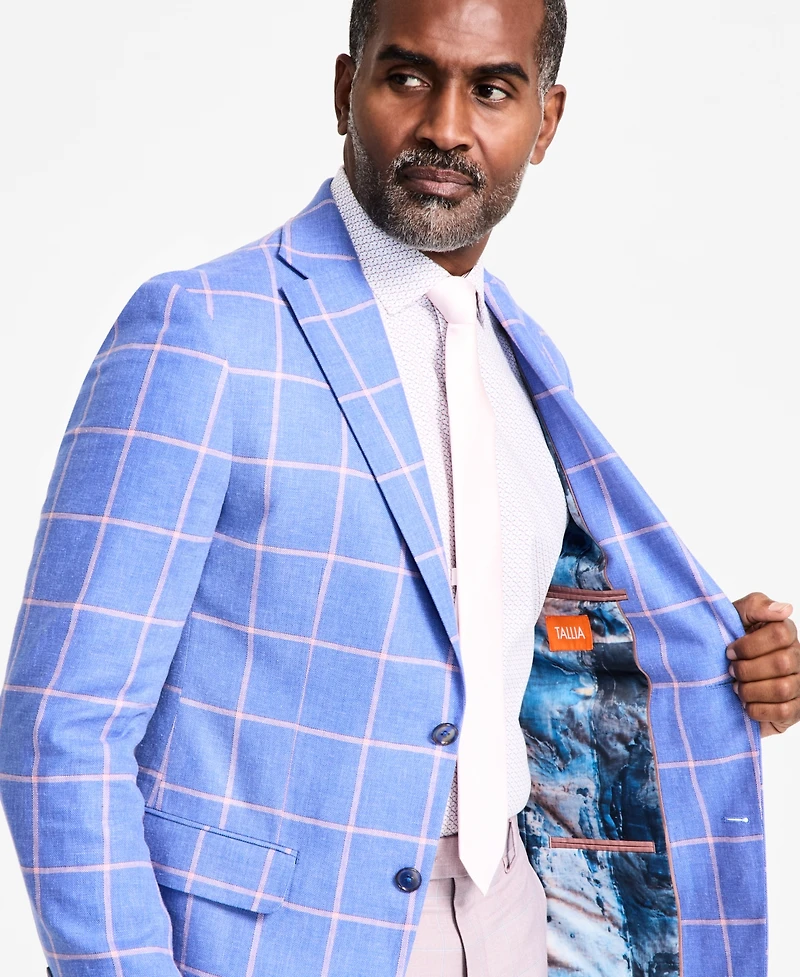 Tallia Men's Slim-Fit Printed Notch-Lapel Sport Coat
