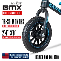 Toddler Balance Bike – Lightweight No Pedal First for Ages 18 Months to 4 Years Adjustable Seat 10" Maintenance-Fre